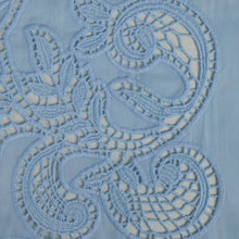 Load image into Gallery viewer, Medina Embroidered Cotton Designer End – Ice Blue
