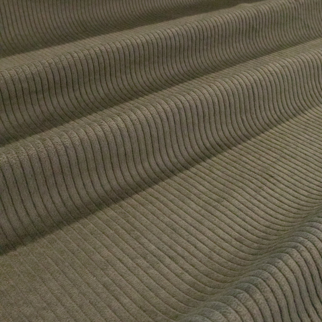 6 Wale Cotton Corduroy - Moss