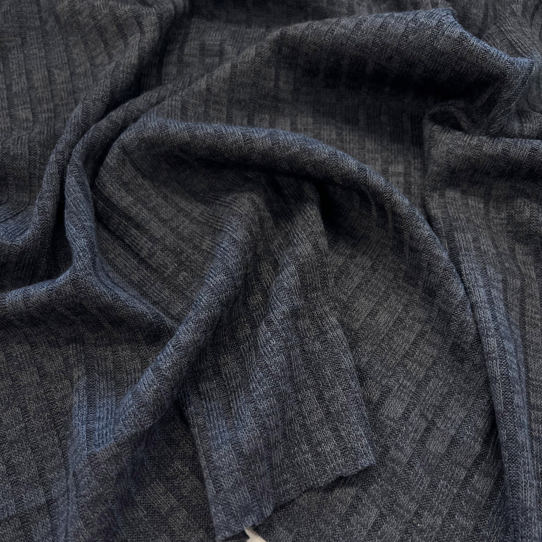 Moxie Wide Rib Knit - Charcoal Mélange