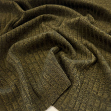 Load image into Gallery viewer, Moxie Wide Rib Knit - Moss Mélange
