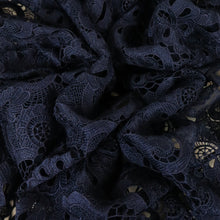 Load image into Gallery viewer, Nicola Embroidered Lace Designer End – Navy Blue (Limited Stock)

