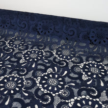 Load image into Gallery viewer, Nicola Embroidered Lace Designer End – Navy Blue (Limited Stock)

