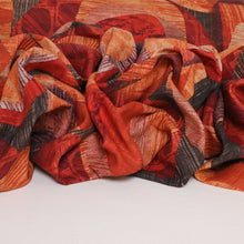 Load image into Gallery viewer, Novelle Cotton Linen Print Deadstock - Red &amp; Orange
