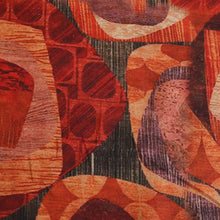 Load image into Gallery viewer, Novelle Cotton Linen Print Deadstock - Red &amp; Orange
