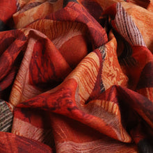 Load image into Gallery viewer, Novelle Cotton Linen Print Deadstock - Red &amp; Orange
