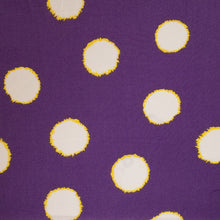Load image into Gallery viewer, Printed Viscose Crepe Deadstock - Purple and Citrus
