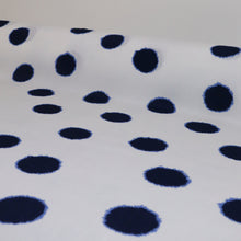 Load image into Gallery viewer, Printed Viscose Crepe Deadstock - White and Navy
