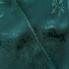 Load image into Gallery viewer, Rose Bunch Jacquard Satin - Emerald
