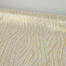 Load image into Gallery viewer, Silk Lurex Printed Chiffon Deadstock - Gold Rush
