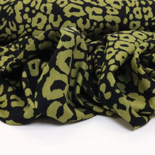 Load image into Gallery viewer, Feline Rayon Print - Green/Black
