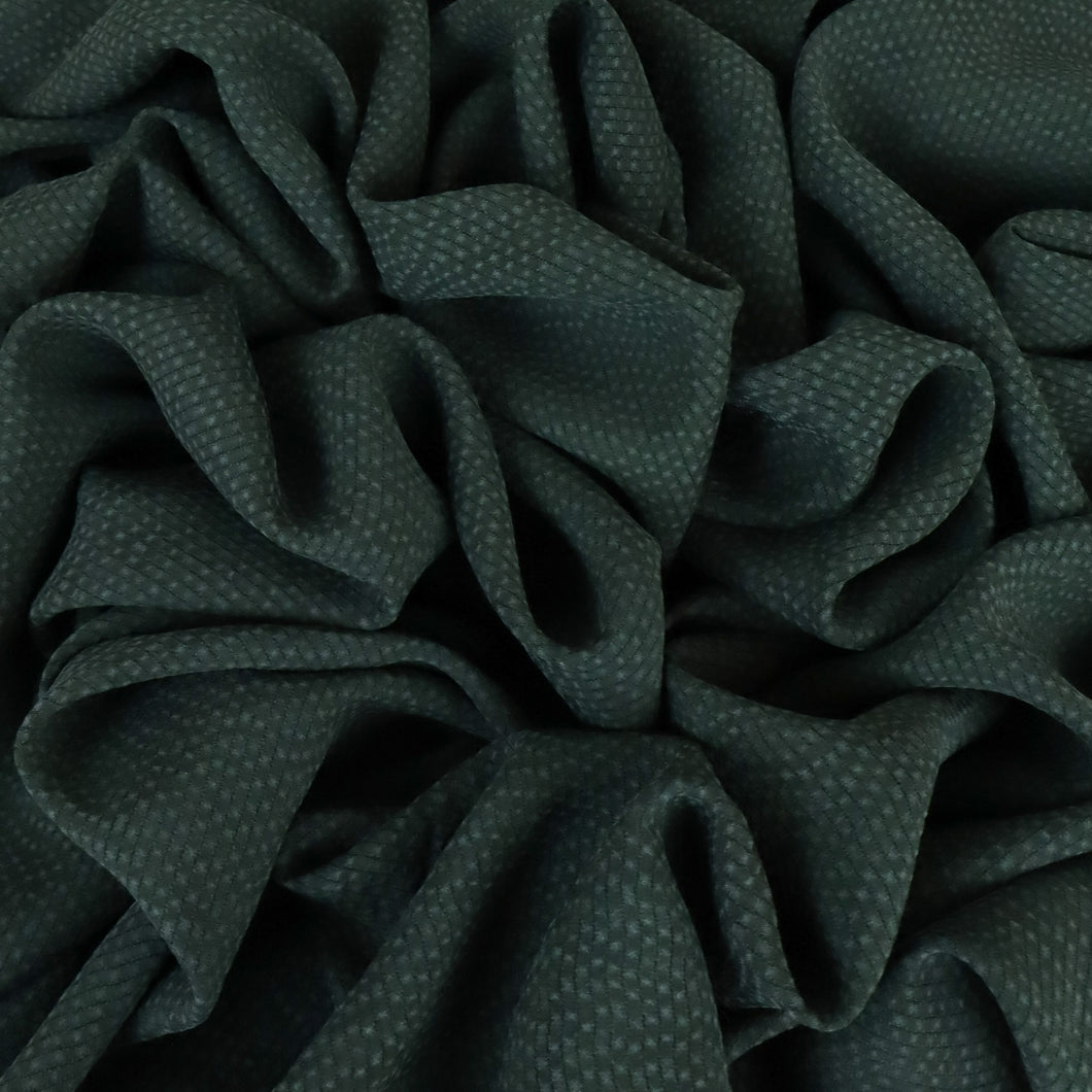 Japanese Sandwashed Cupro Piqué - Green