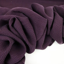 Load image into Gallery viewer, Japanese Sandwashed Cupro Piqué - Aubergine
