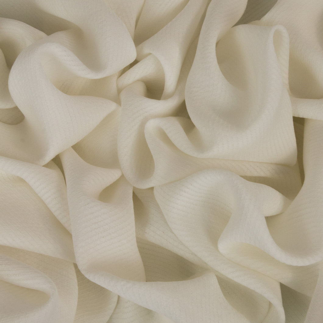 Japanese Sandwashed Cupro Piqué - Milk