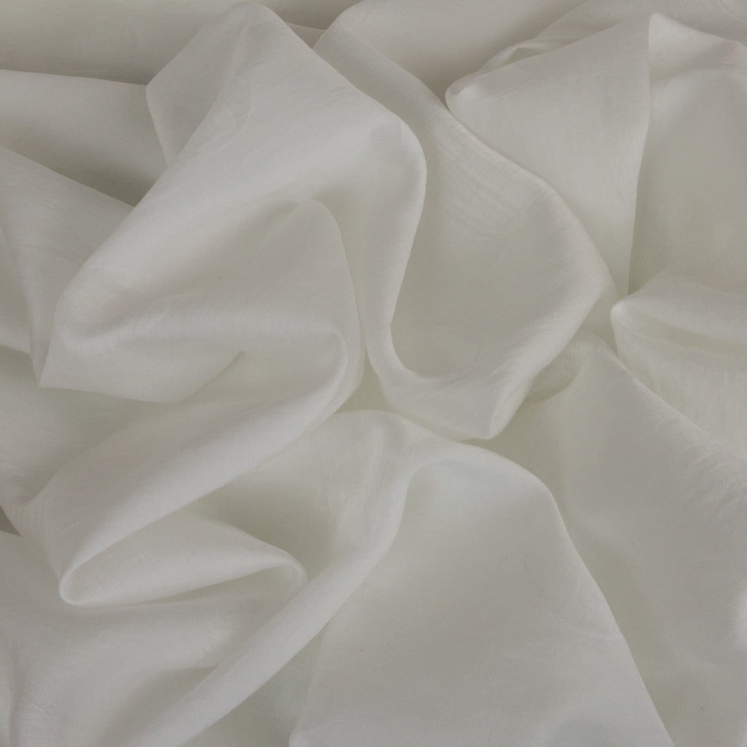 Tencel Nylon Jacquard Spot - Scofield White