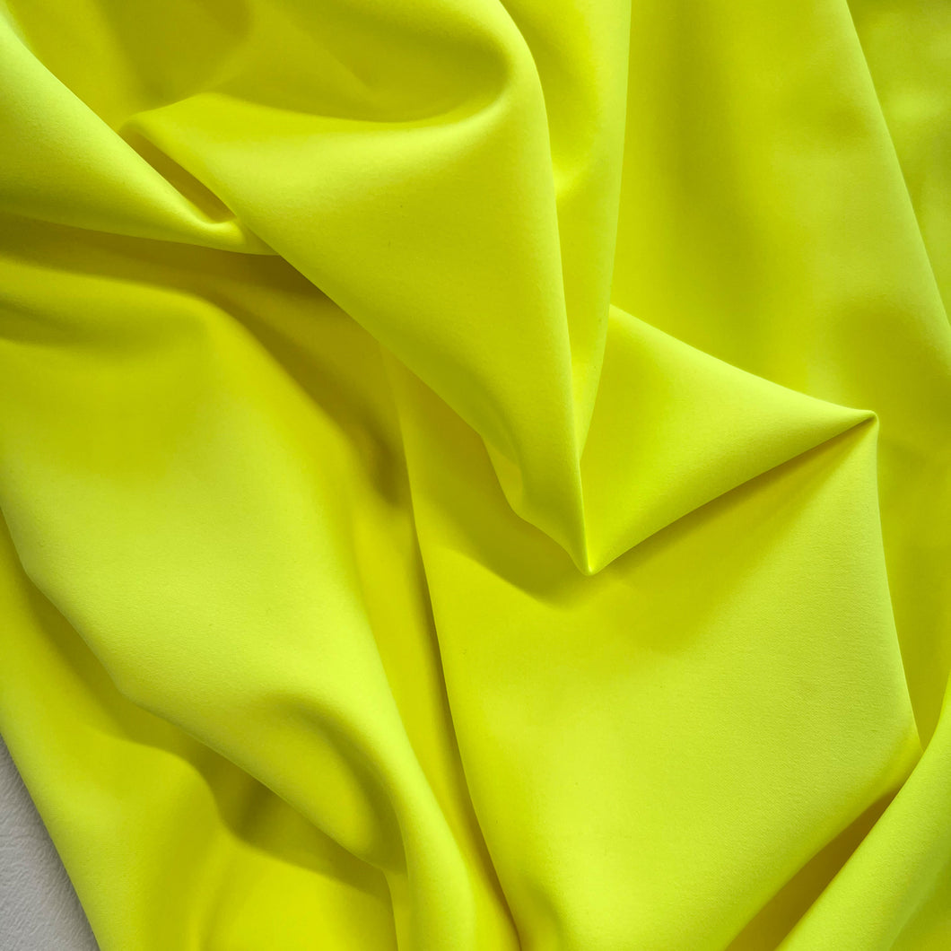 Nylon Spandex Swimwear Fabric - Neon Yellow