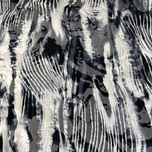 Load image into Gallery viewer, Shadows Silk Viscose Nylon Burnout Deadstock - Black and White
