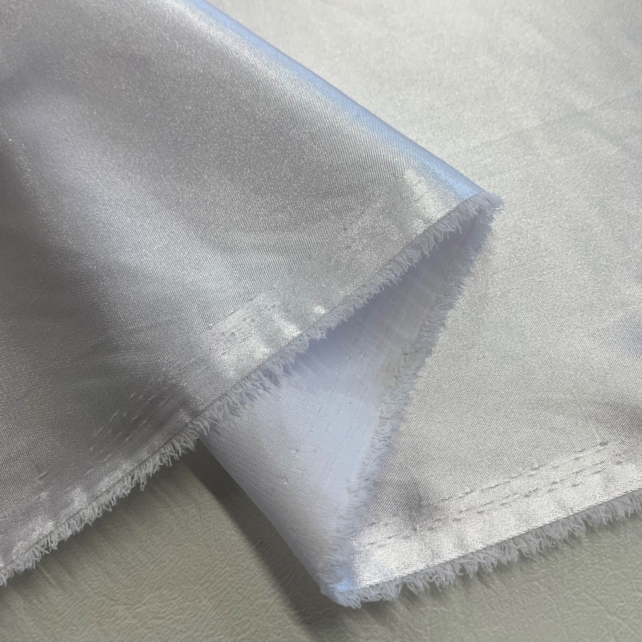 Lightweight Polyester Satin - White – Fabric Box