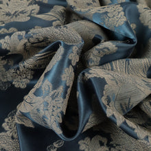 Load image into Gallery viewer, Sonata Two Tone Jacquard Satin – Denim Blue
