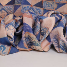 Load image into Gallery viewer, Spanish River Cotton Linen Print - Cornflower Blue
