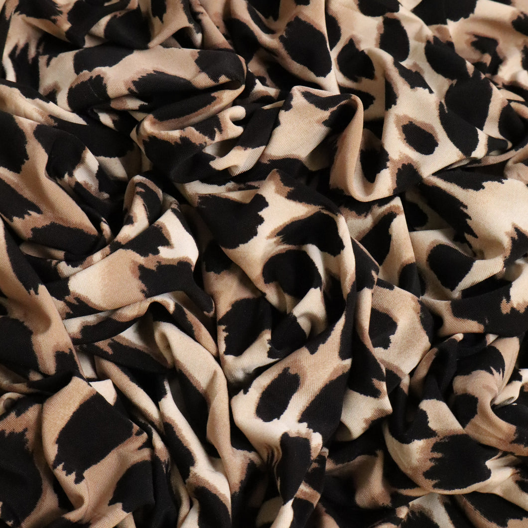 Printed Stretch Knit Deadstock - Leopard
