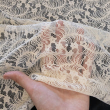 Load image into Gallery viewer, Floral Stretch Lace - Ivory
