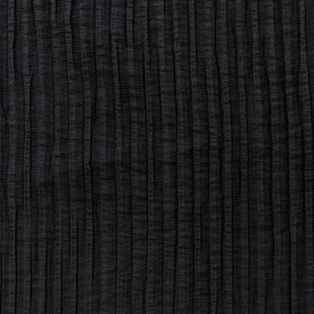 Crinkle Finish Tencel - Washed Black