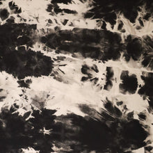 Load image into Gallery viewer, Tie Dye Effect Cotton T-Shirt Knit - Black &amp; White

