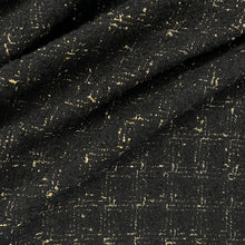 Load image into Gallery viewer, Wool Coating Deadstock - Belle Boucle (Black &amp; Gold)
