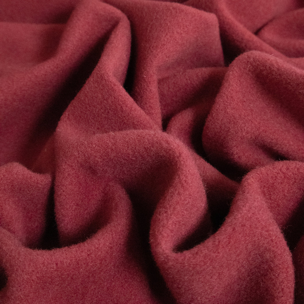 Wool Coating Deadstock - Crimson