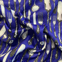 Load image into Gallery viewer, Vintage Cutlery Jacquard - Royal
