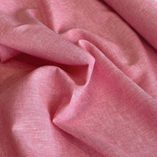 Load image into Gallery viewer, Lightweight Linen Cotton Crossweave - Pink
