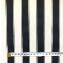 Load image into Gallery viewer, Chipley Washed Cotton Stripe Print Deadstock - Black/White

