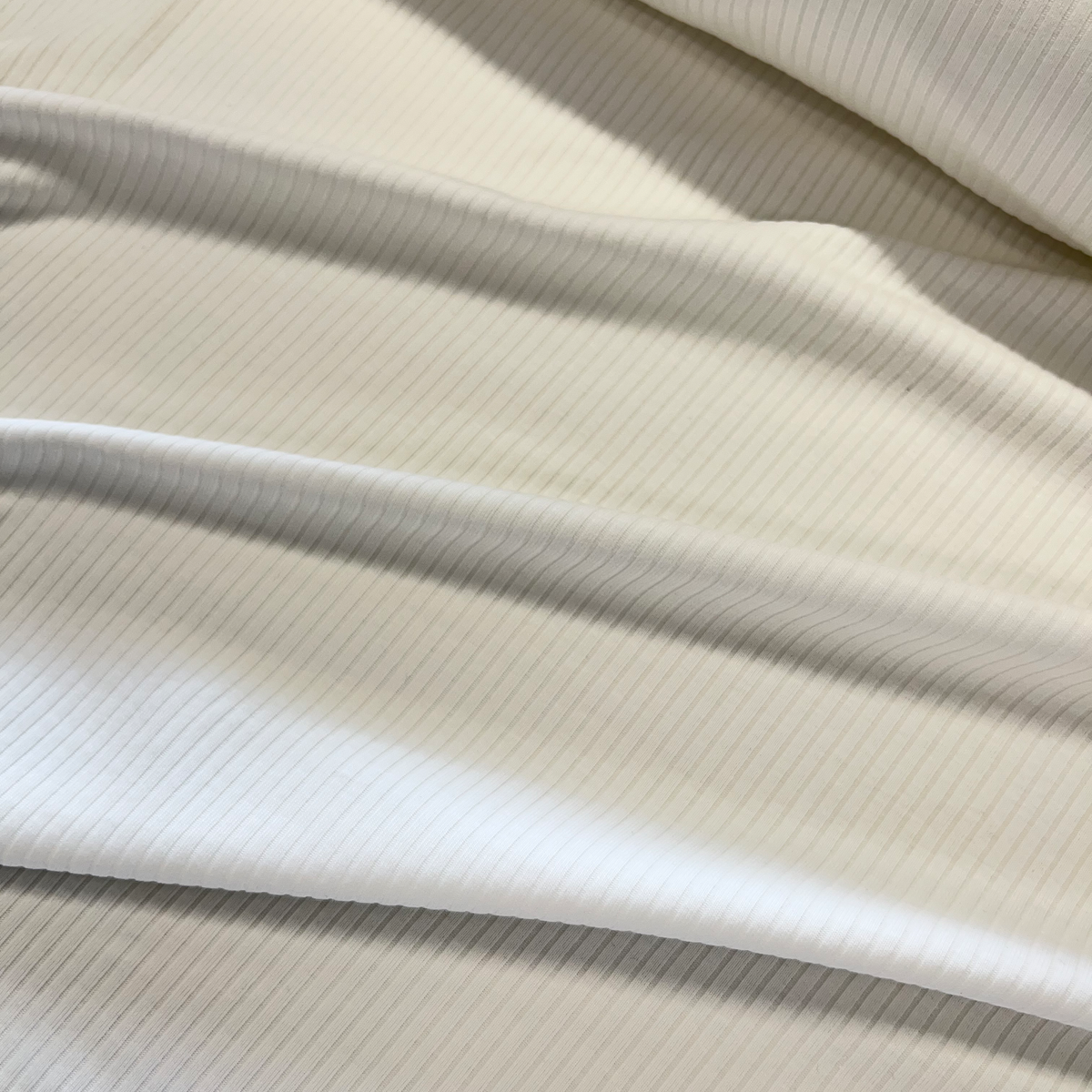 Wide Rib Knit - White – Fabric Box