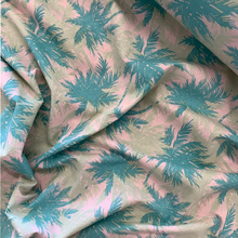 Load image into Gallery viewer, Cotton Linen Print Deadstock - Pink Palm
