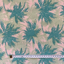 Load image into Gallery viewer, Cotton Linen Print Deadstock - Pink Palm
