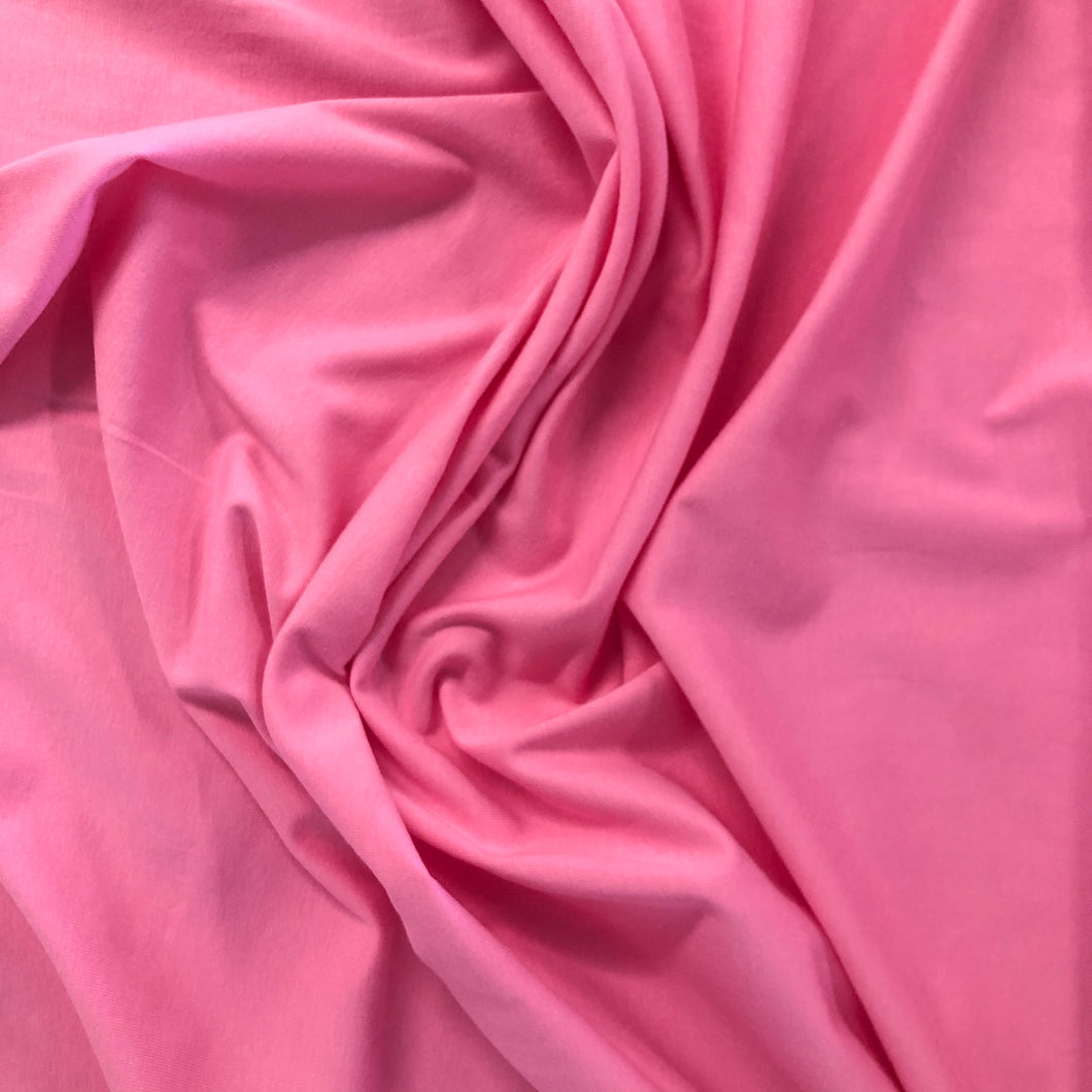 Cotton Spandex T-Shirting - Hot Pink
