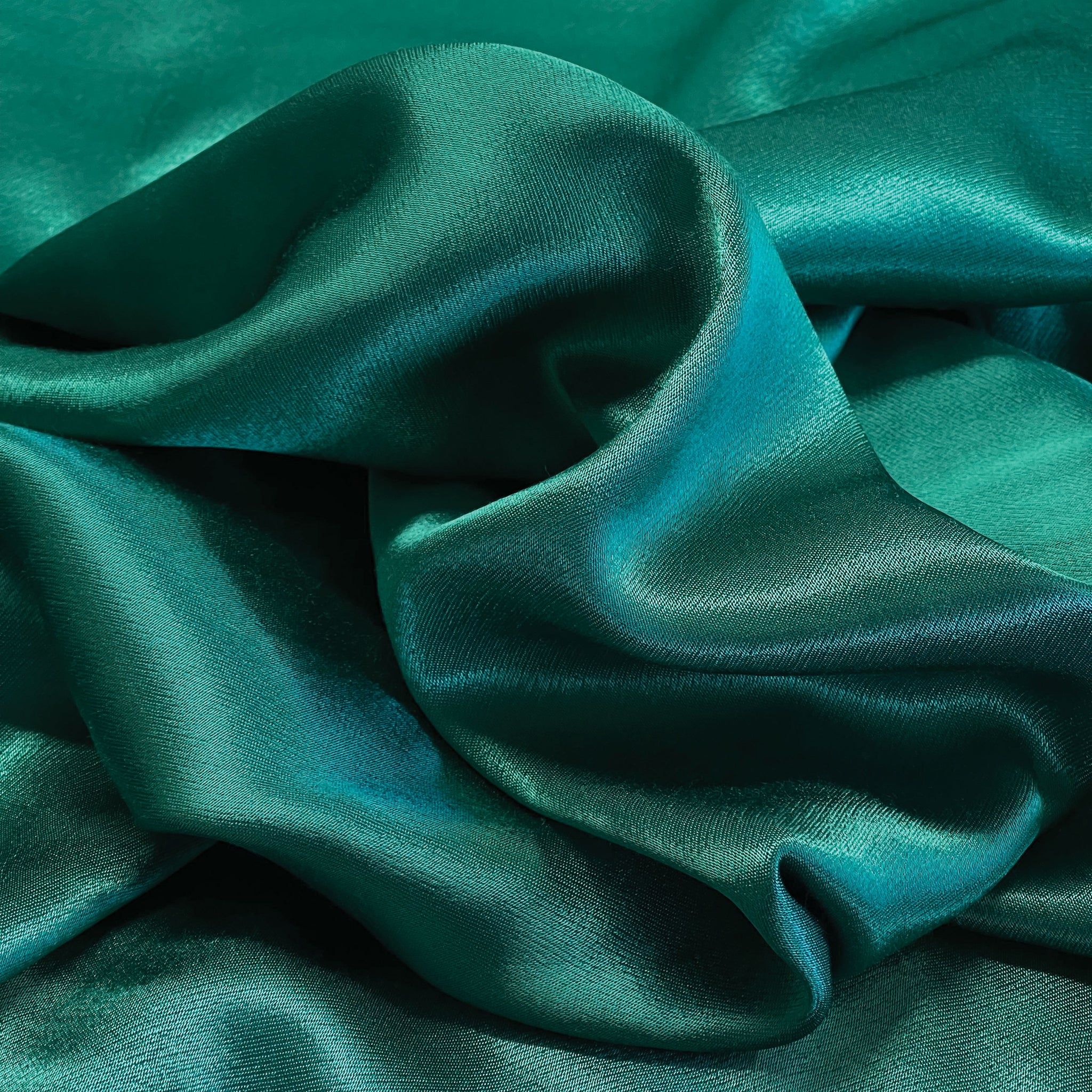Wholesale Crepe Back Satin Fabric Emerald Green 250 Yard Case