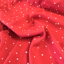 Load image into Gallery viewer, Petit Heart Viscose Print - Red
