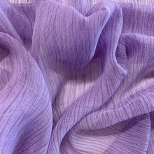 Load image into Gallery viewer, Silk Yoryu Crinkle Chiffon Deadstock - Lilac

