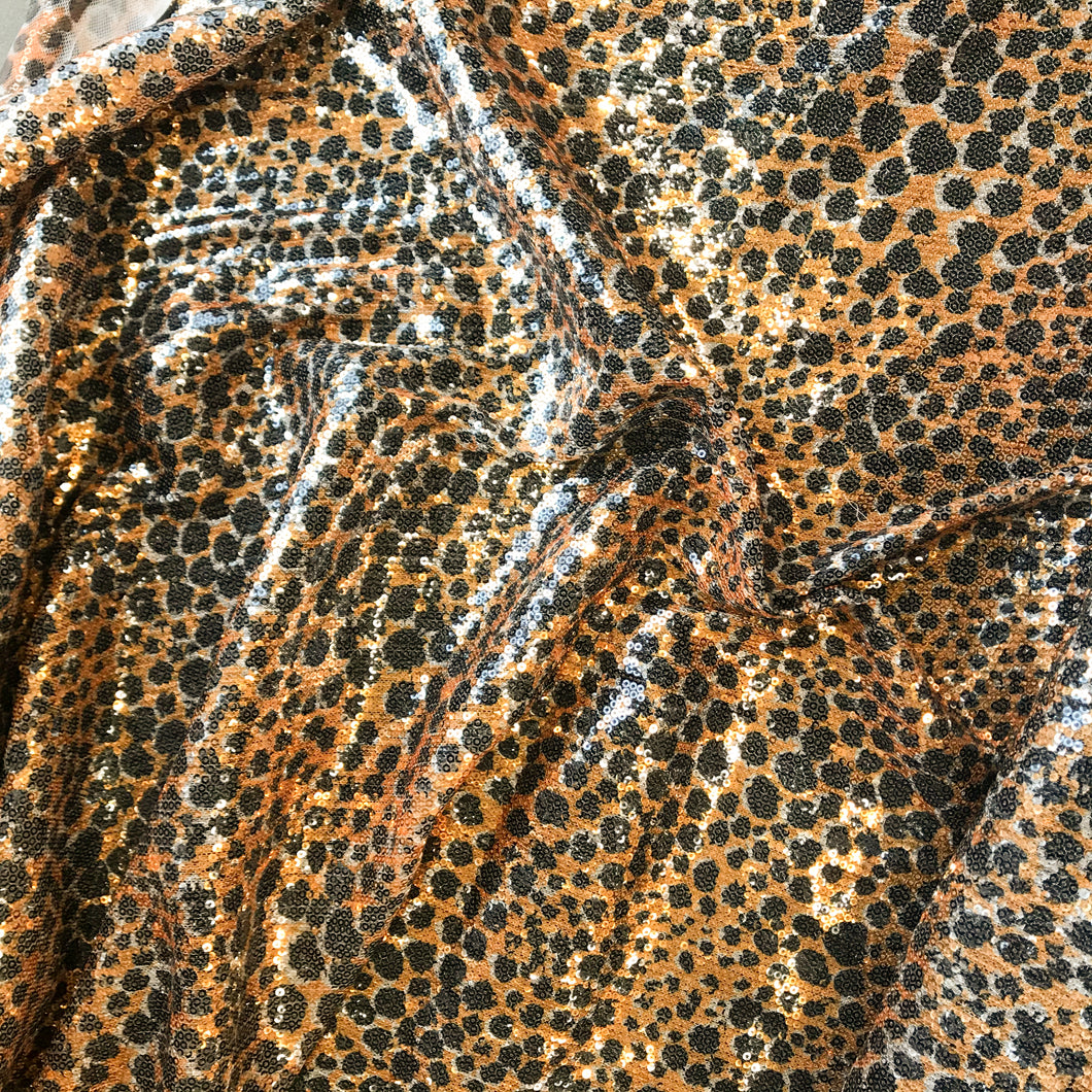 Leopard Sequin - Gold