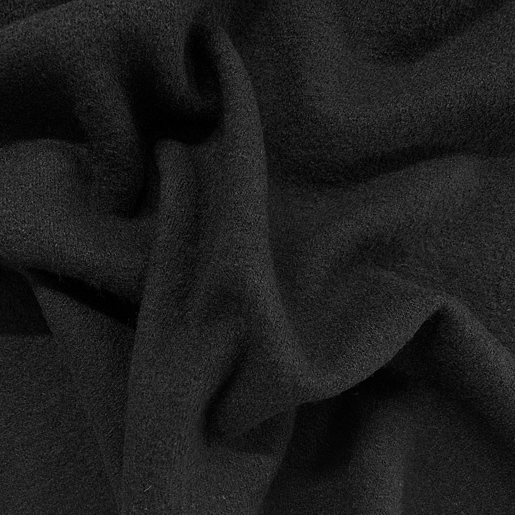 Boiled Wool Viscose - Black