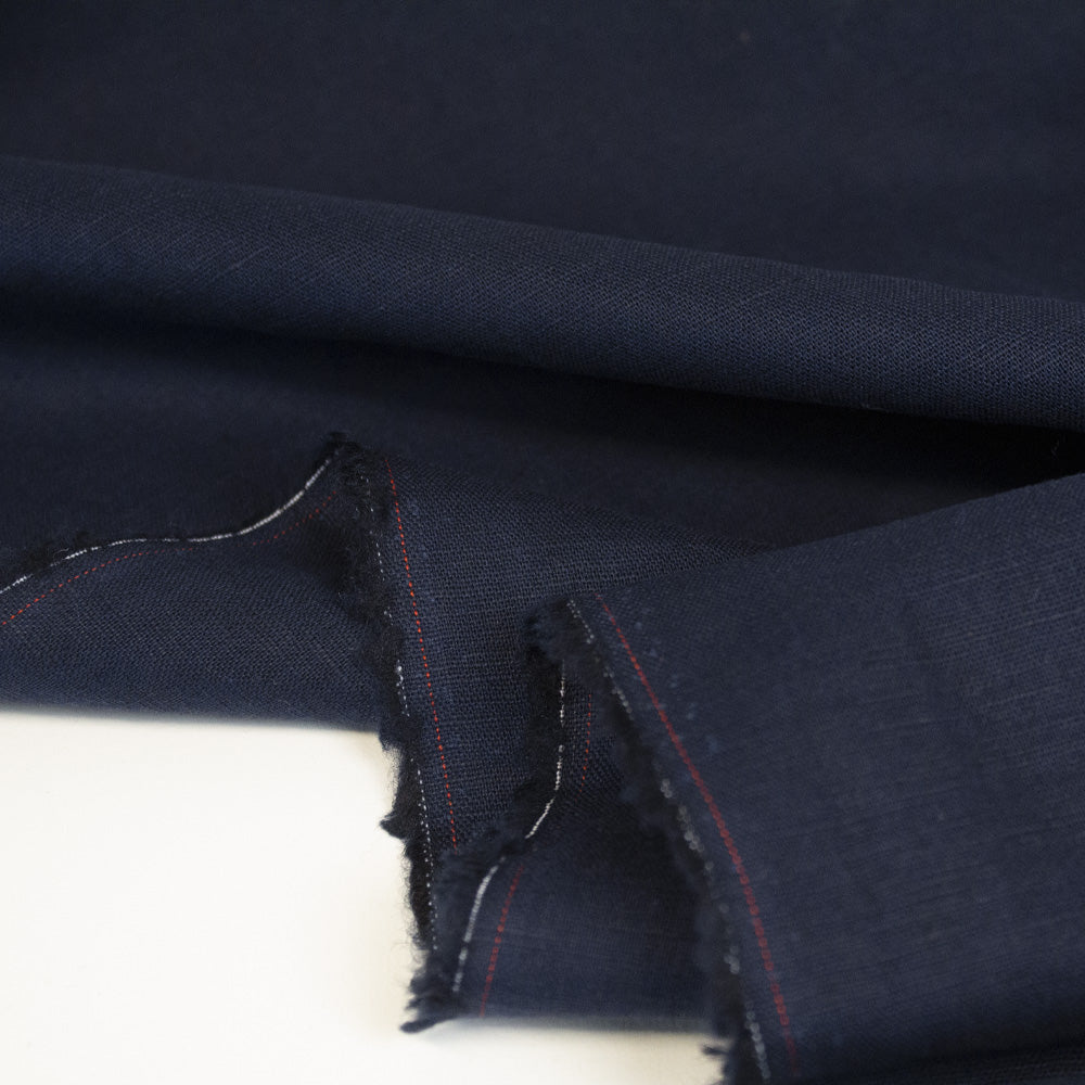 Washed Linen Cotton - Ink – Fabric Box