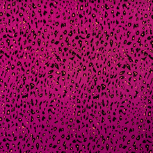 Load image into Gallery viewer, Micro Leopard Crepe Print Deadstock - Magenta
