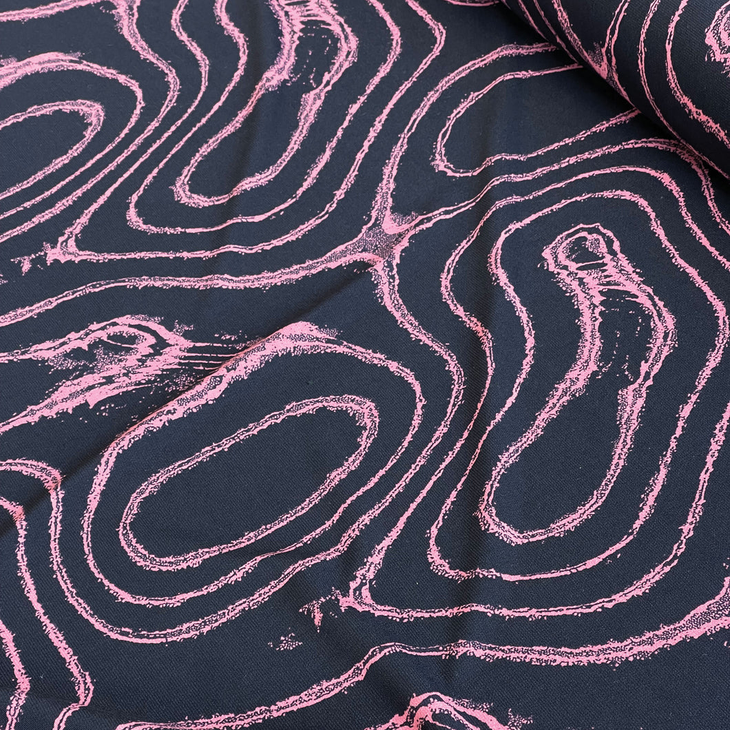 Driftwood Print Jersey - Pink