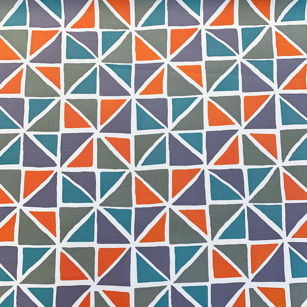 Printed Canvas - Orange Triangle