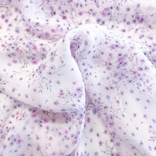 Load image into Gallery viewer, Printed Floral Silk Chiffon Deadstock - Lilac
