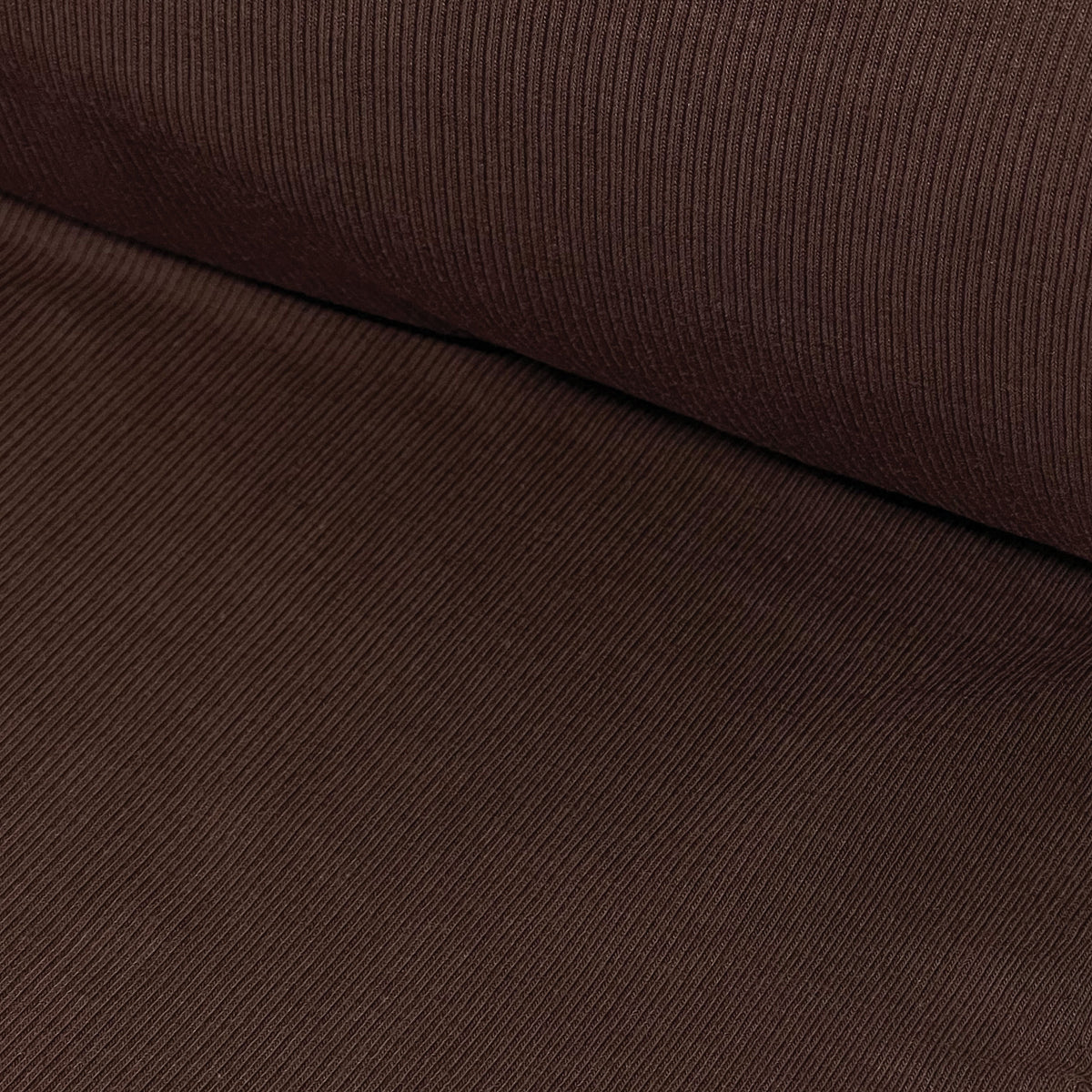 250gsm Cotton Spandex Rib Knit - Chocolate – Fabric Box