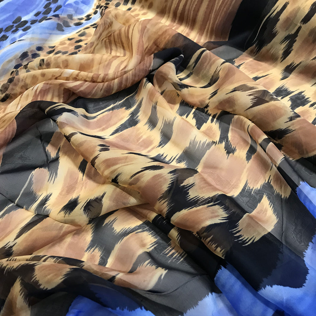 Printed Silk Chiffon - Cheetah