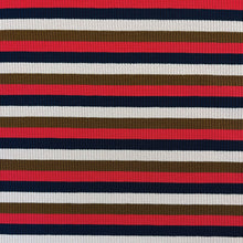 Load image into Gallery viewer, Rayon Spandex Striped Rib - Red (Last Chance)
