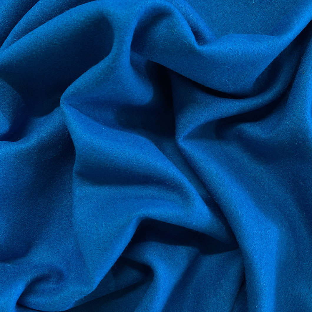 Wool Viscose Melton Coating - Turquoise